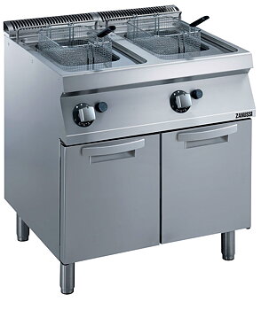 Zanussi EVO 700 - Fritös gas - golvmodell - 7 + 7Liter - 800mm