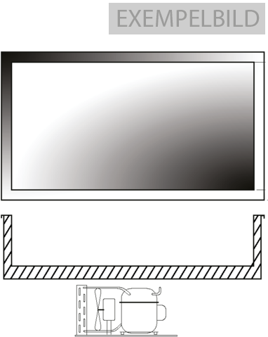 Haglunds - Kylbrunn - KBI-4 - Infällnad - 4 GN 1/1-150 - Mått: 1358x588mm