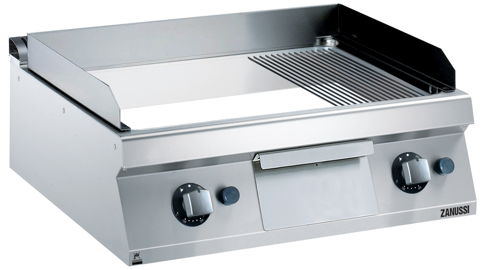 Zanussi EVO 700 - Stekhäll gas - bänkmodell - 800mm - slät/räfflad kromhäll