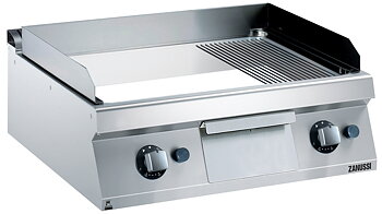 Zanussi EVO 700 - Stekhäll gas - bänkmodell - 800mm - slät/räfflad kromhäll