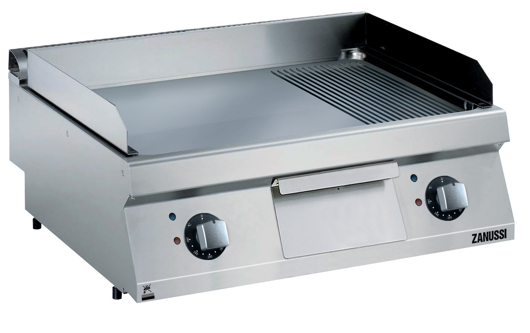 Zanussi EVO 700 - Stekhäll el - bänkmodell - 800mm - slät/räfflad kromhäll