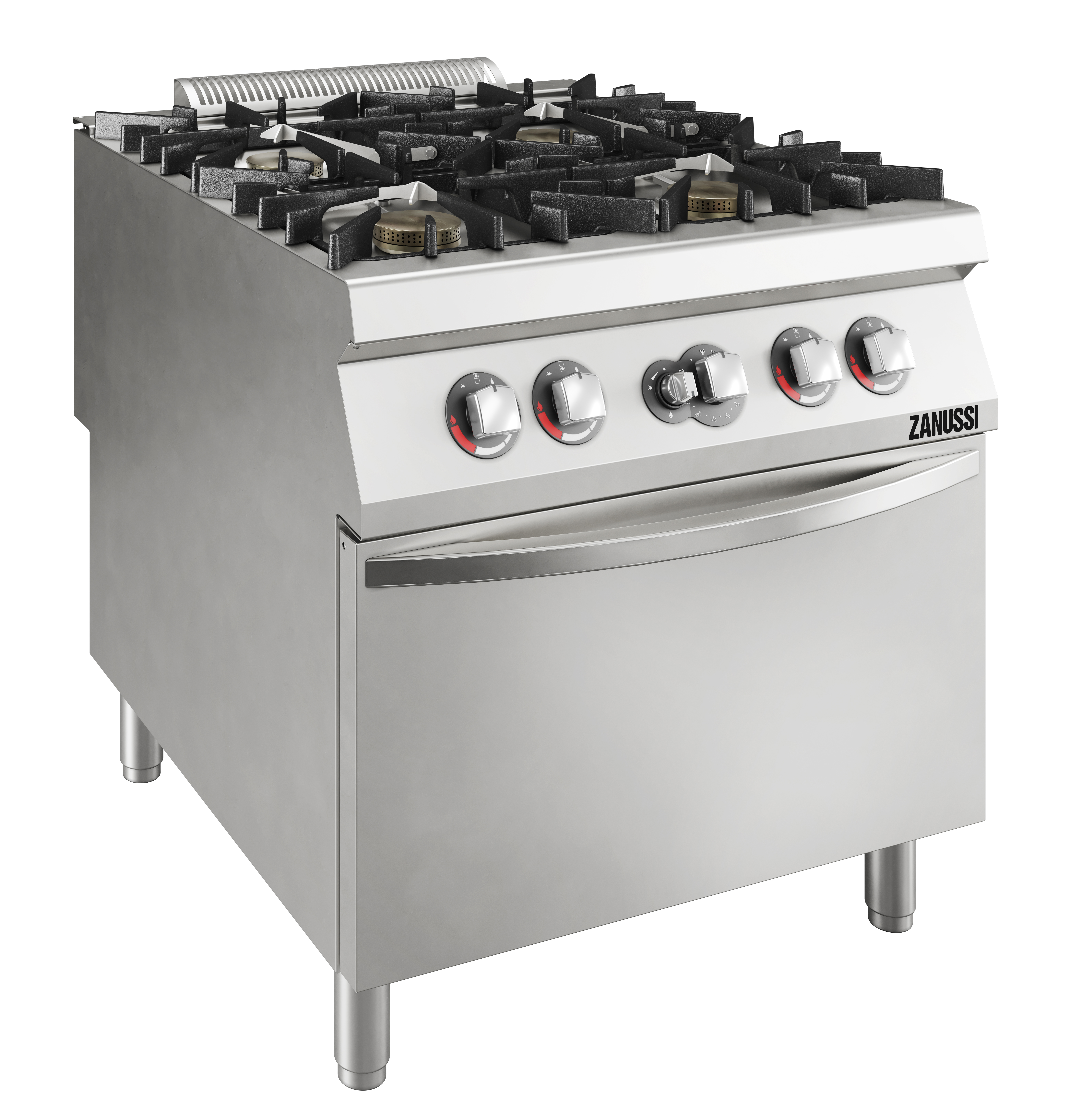 Zanussi EVO 900 - Gasspis EVOflame - 4 brännare - 4x10kW - gasugn 8,5 kW