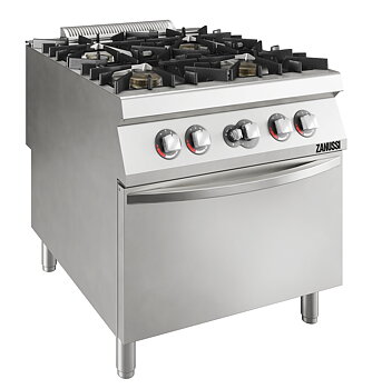 Zanussi EVO 900 - Gasspis EVOflame - 4 brännare - 4x10kW - gasugn 8,5 kW