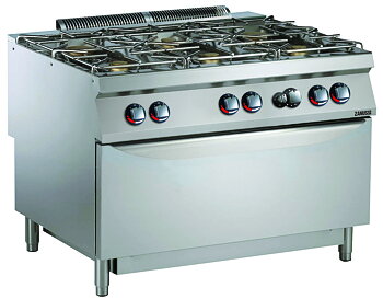 Zanussi EVO 900 - Gasspis - golvmodell - 6 brännare - stor gasugn