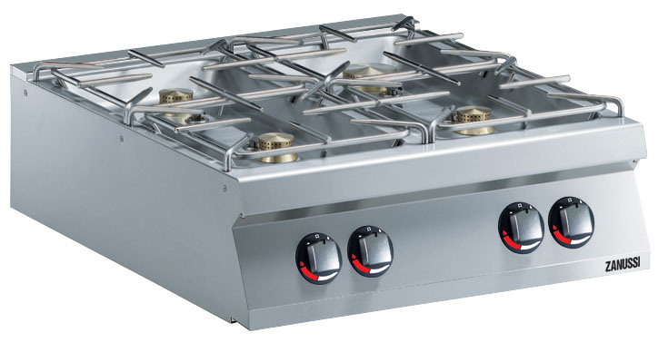 Zanussi EVO 900 - Gasspis - bänkmodell - 4 brännare 3x6 + 1x10kW