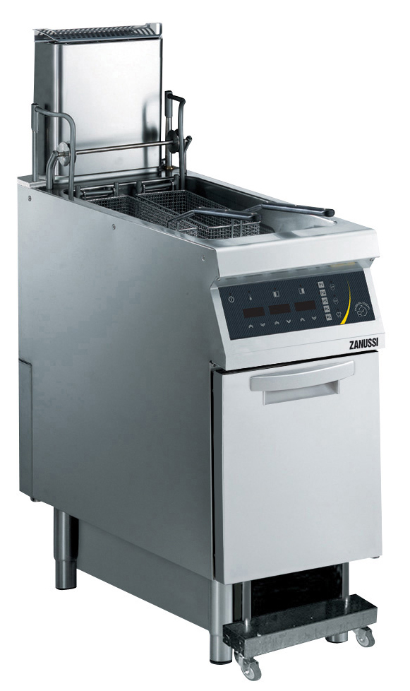 Zanussi EVO 900 - Fritös el - golvmodell - 23l kontrollpanel - Oljefilter - Korghiss - 400mm