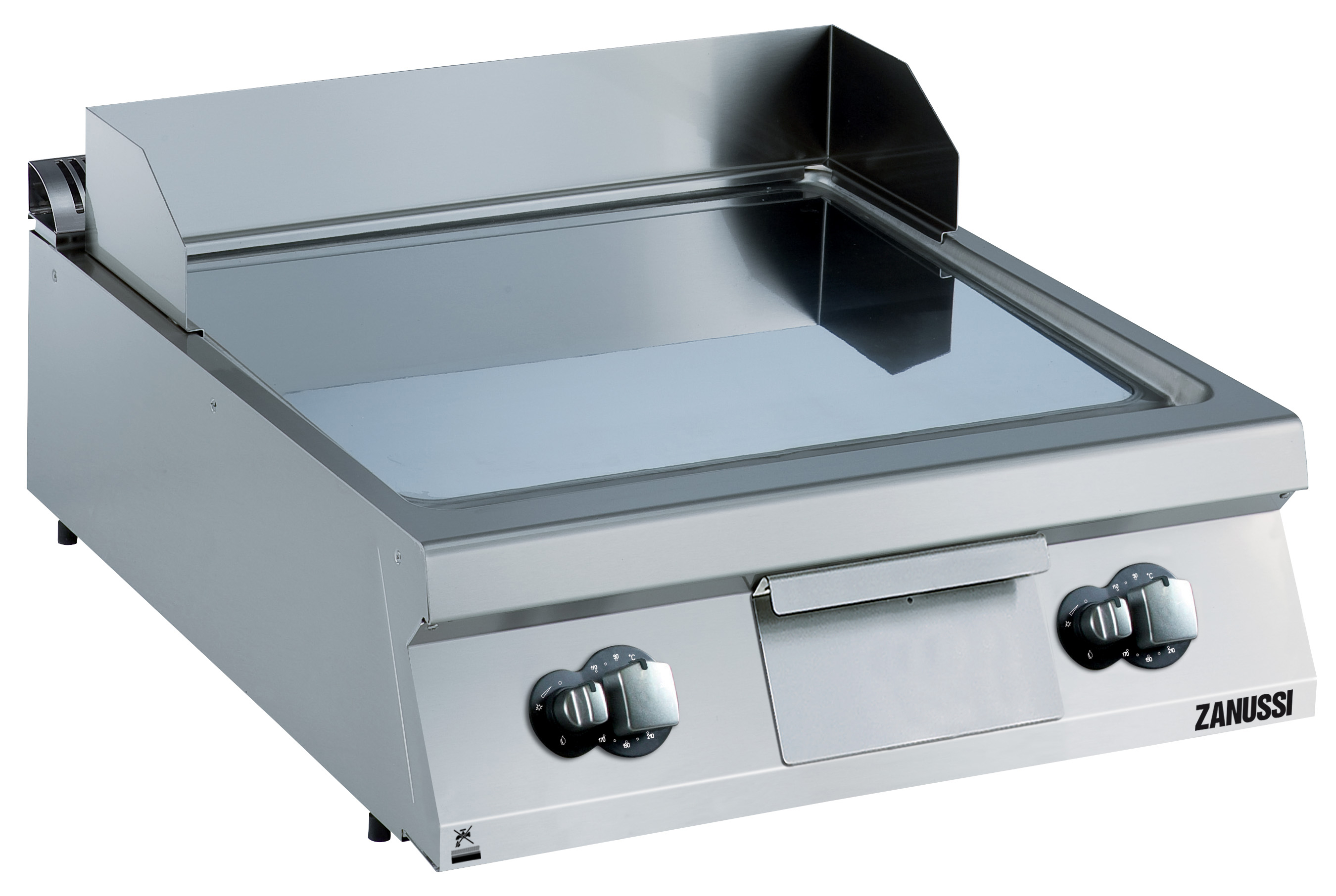 Zanussi EVO 900 - Stekhäll gas - bänkmodell - 800mm  - slät sluttande kromhäll