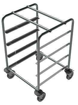 Molins Diskkorgsvagn 4 korg 586x560x925mm