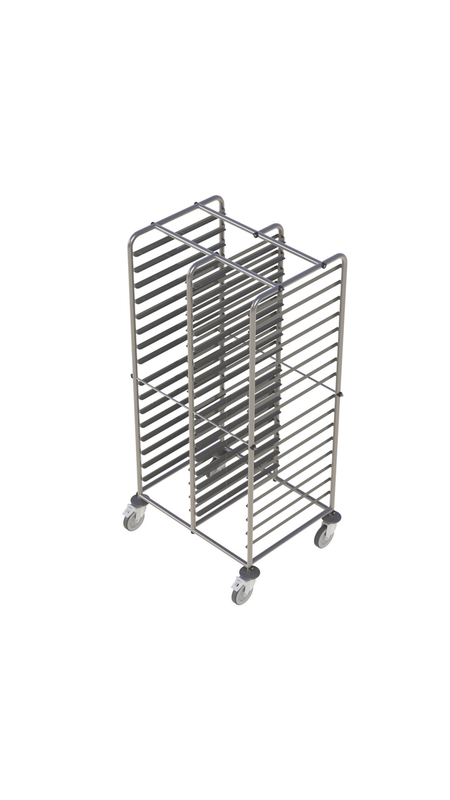 Molins Brickvagn för 1x10 brickor dim 430x330 405x475x1540mm - 2
