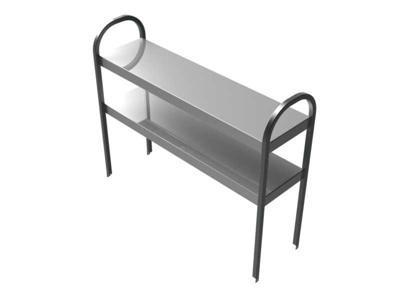 Molins Slät överhylla dubbel 410mm djup