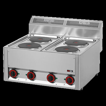 Spis - elektrisk 4 plattor - utan skåp - 400 V - REDFOX - SP 60 ELS