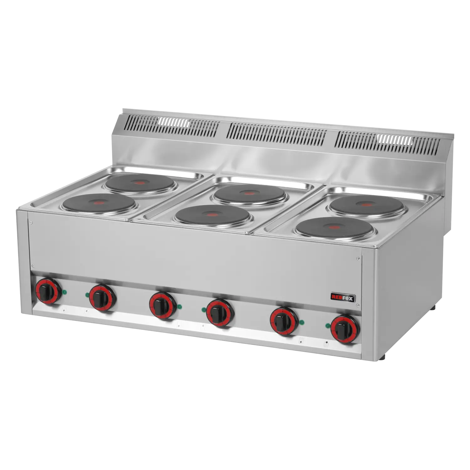 Spis - elektrisk 6 plattor - utan skåp - 400 V - REDFOX - SP 90 ELS