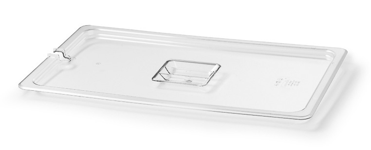 Transparent GN 1/1 lock med uttag för ösa