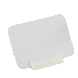 Prisskylt, vit m svart penna, 70x50 mm