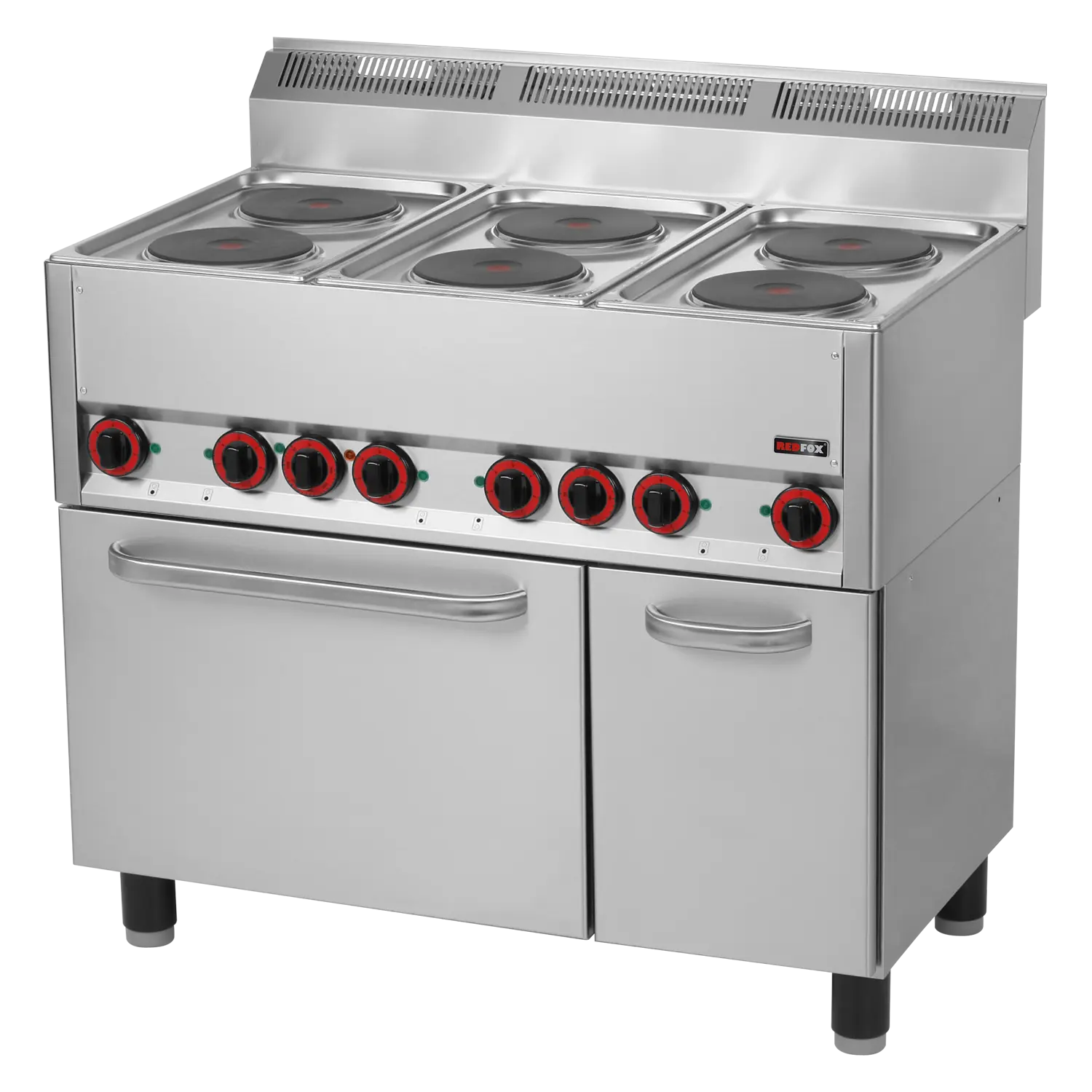 Spis - elektrisk med konvektinugn GN 1/1 - 6 plattor 400 V - REDFOX - SPT 90 ELS