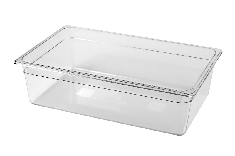 Transparent kantin polycarbonat GN 1/1 200mm