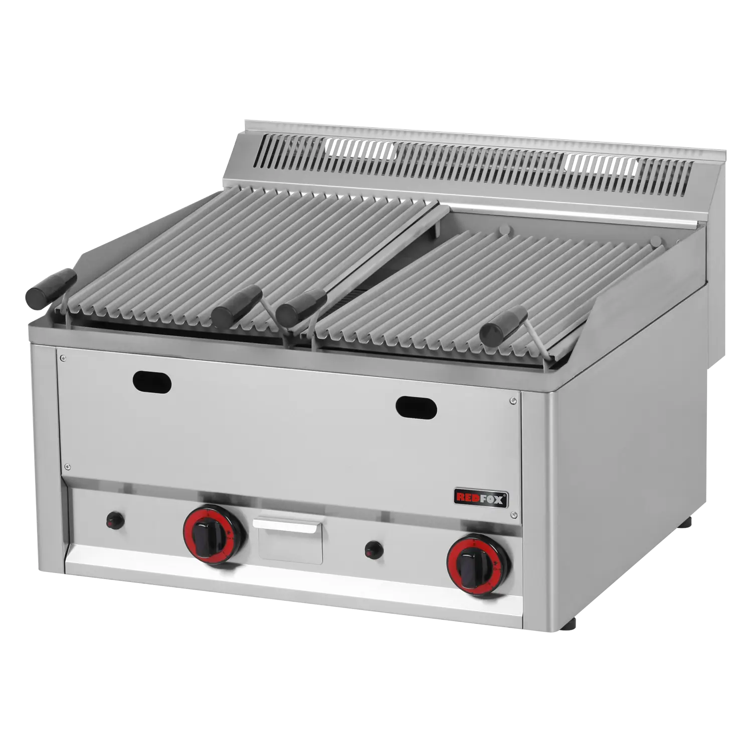 Lavasten gasolgrill - dubbel grillyta 2st 31x48cm - utan skåp - REDFOX - GL 60 GLS