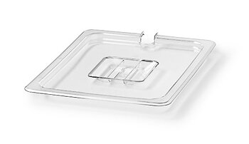 Transparent GN 1/2 lock med urtag för ösa