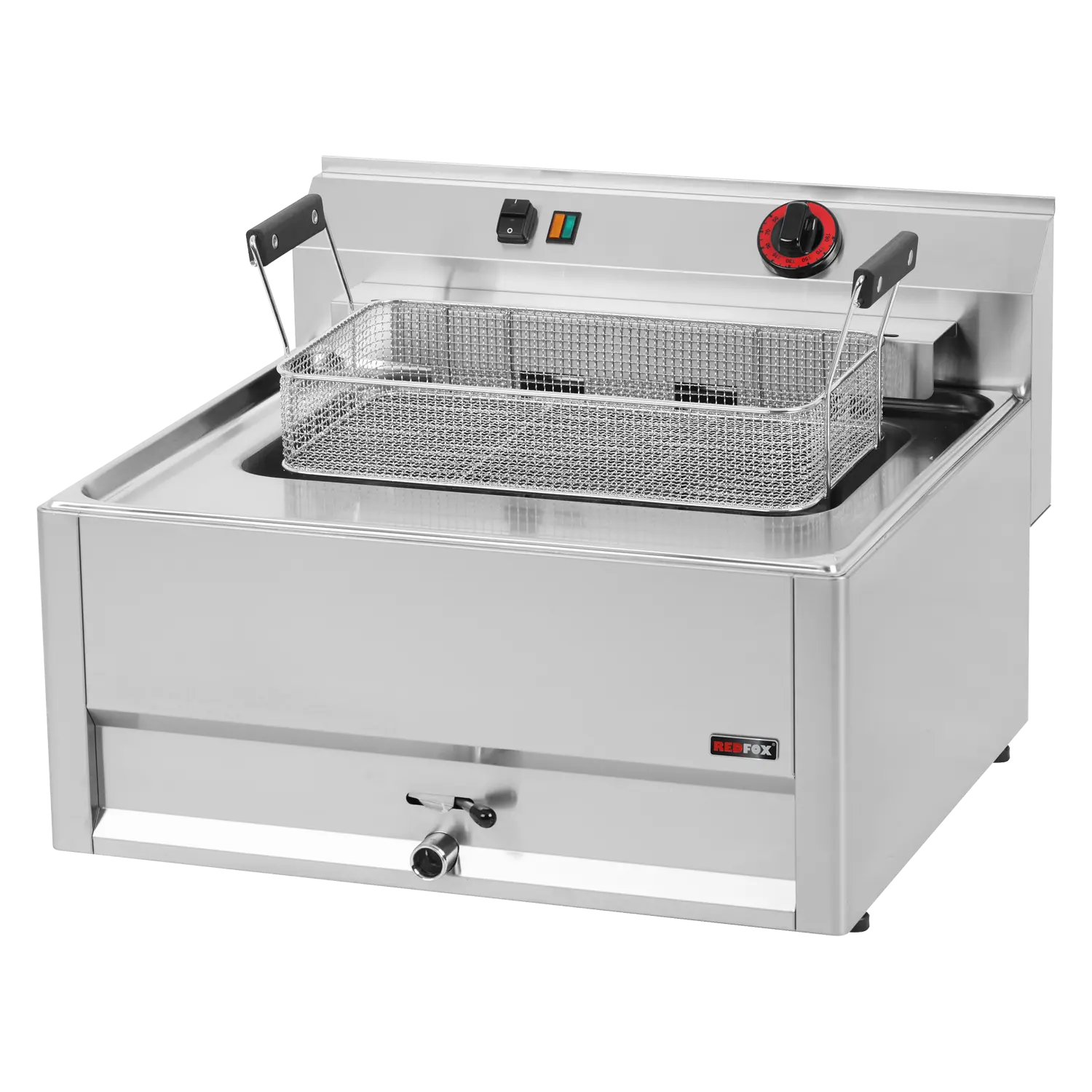 Elektrisk fritös 0,56 kW/l - 16 l skåp - 400 V - REDFOX - FE 66 ELT