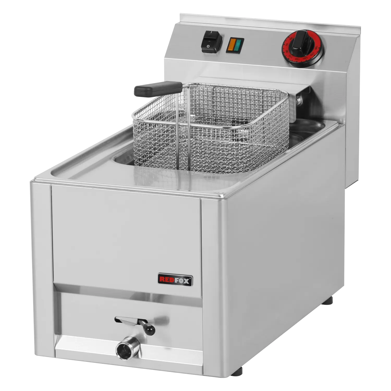 Elektrisk fritös 0,75 kW/l - 8 l - utan skåp - 400 V - REDFOX - FE 30 ELT
