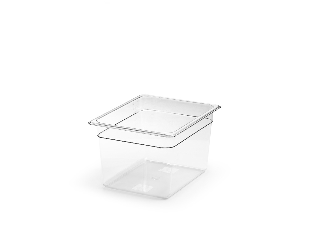 Transparent kantin polycarbonat GN 1/2-200mm