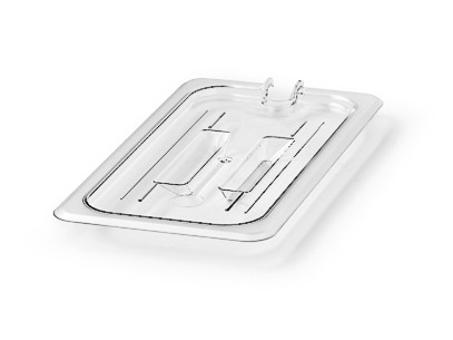 Transparent GN 1/3 lock m urtag för ösa