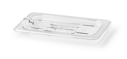 Transparent GN 1/4 lock m urtag för ösa