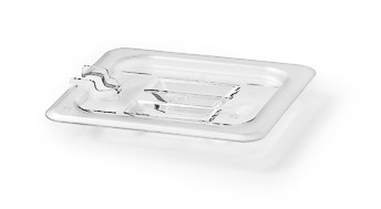 Transparent GN 1/6 lock m urtag för ösa