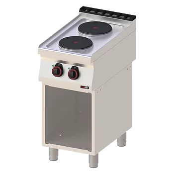 Spis - elektrisk 2 plattor öppet skåp - 400 V - REDFOX - SP 70/40 E