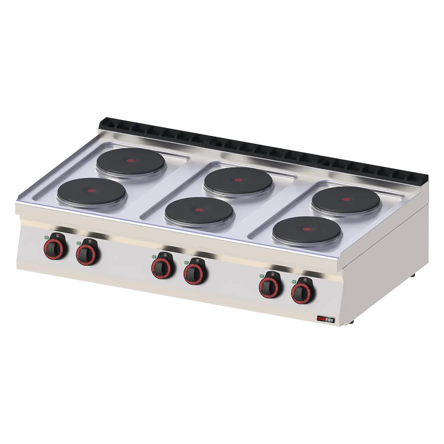 Spis - elektrisk 6 plattor - utan skåp - 400 V - REDFOX - SP 70/012 E