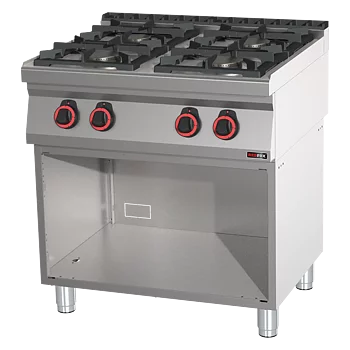 Spis - gas 4 brännare ECO öppet skåp - REDFOX - SPB 70/80 G