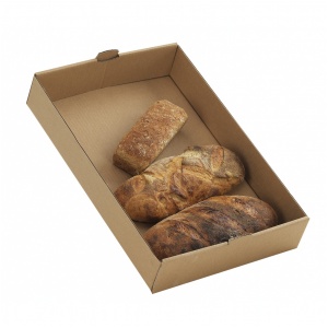 Brödback, brun 564x382x130 mm, 25 pack