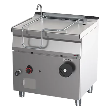 Stekbord gas - manuell tippning - 50 Liter - botten i rostfritt stål - REDFOX - BR 70/80 G/N