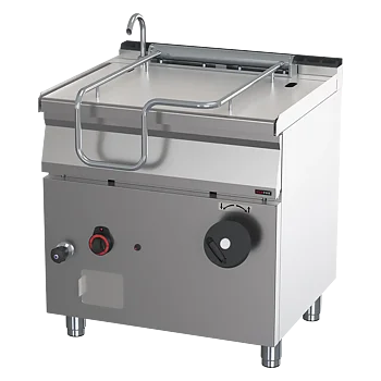 Stekbord gas - manuell tippning - 50 Liter - botten i stålblandning - REDFOX - BR 70/80 G
