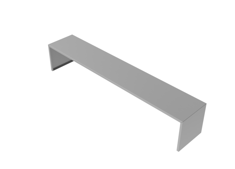 Molins Utlämningshylla m front & gavlar 300mm djup