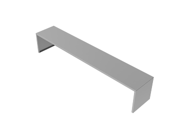Molins Utlämningshylla m front & gavlar 300mm djup