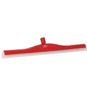 Golvskrapa  ledbar för skaft  50x600 mm, röd