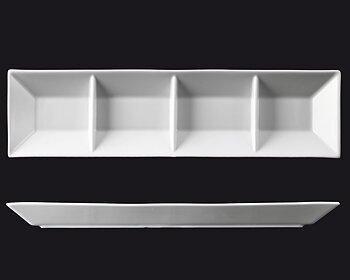 Actual - Tallrik rektangulär 47x12,4cm 6-pack