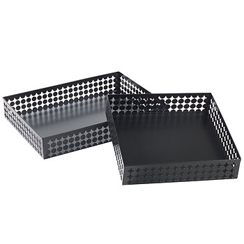Brödkorg aluminiumplåt,svart 600x450x100