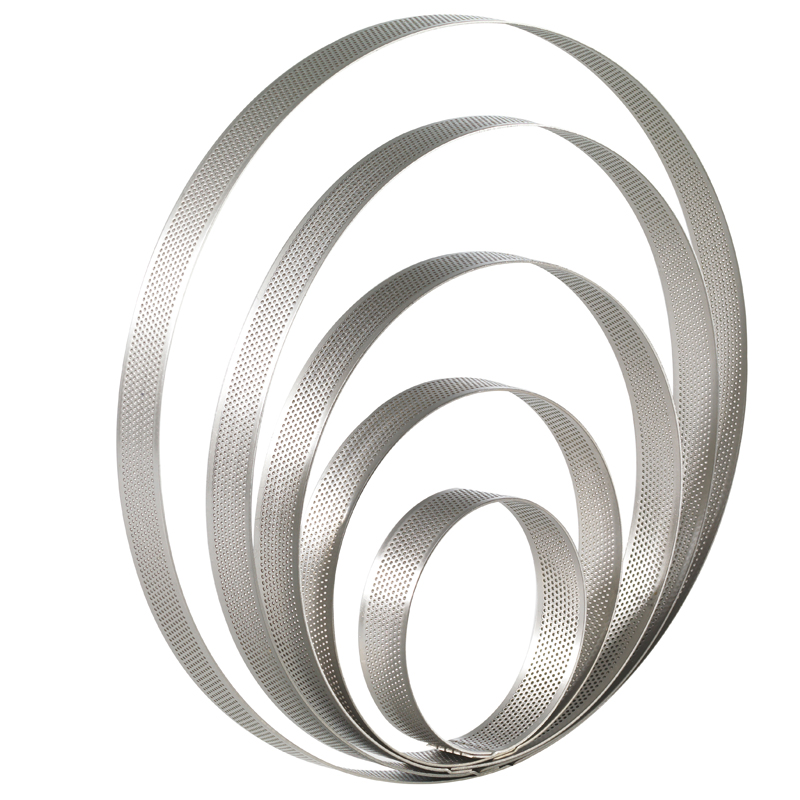 Pajring, perforerad, 80 mm 10-pack