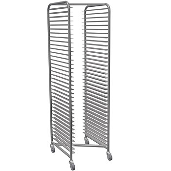 Plåtställ rostfritt Z, 36 gejder, plåt 600x450
