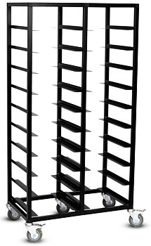 Brickvagn dubbel, 280x360 mm, svart