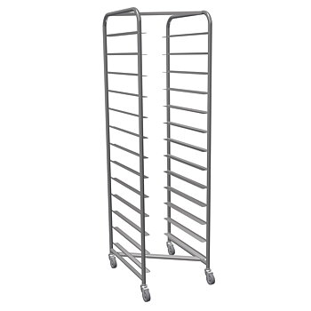 Plåtställ rostfritt Z 13 gejder, plåt 600x450