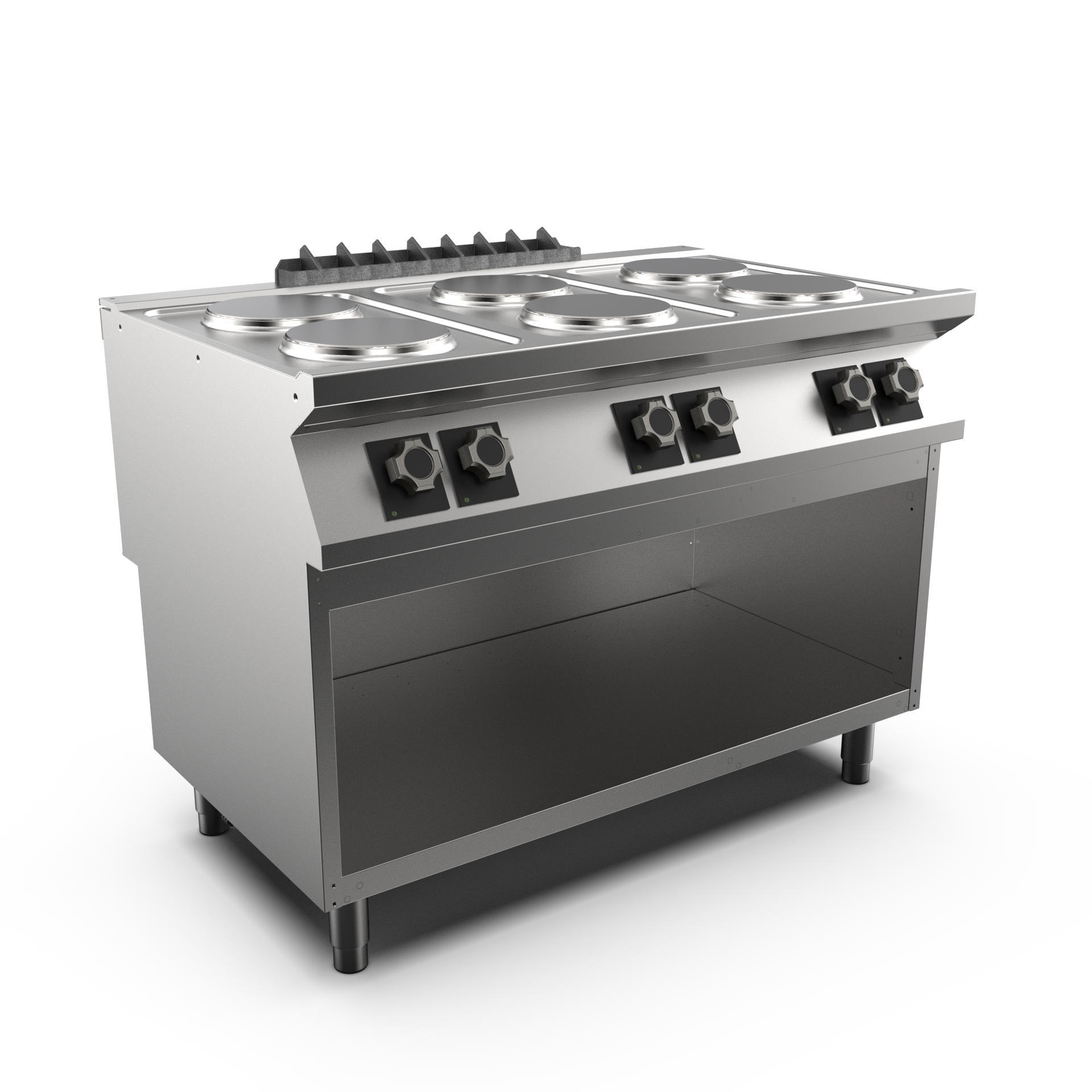 Mareno - Spis HS Mareno M1-70 PC712EGPT - 6 spisplattor Ø 220 mm 2,6 kW - 1200 × 750 × 900 mm