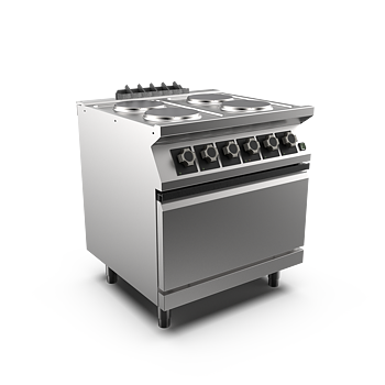 Mareno - Spis med v-ugn Mareno M1-70 PC78EFEVPT - 4 spisplattor Ø 220 mm 2,6 kW - 800 × 750 × 900 mm