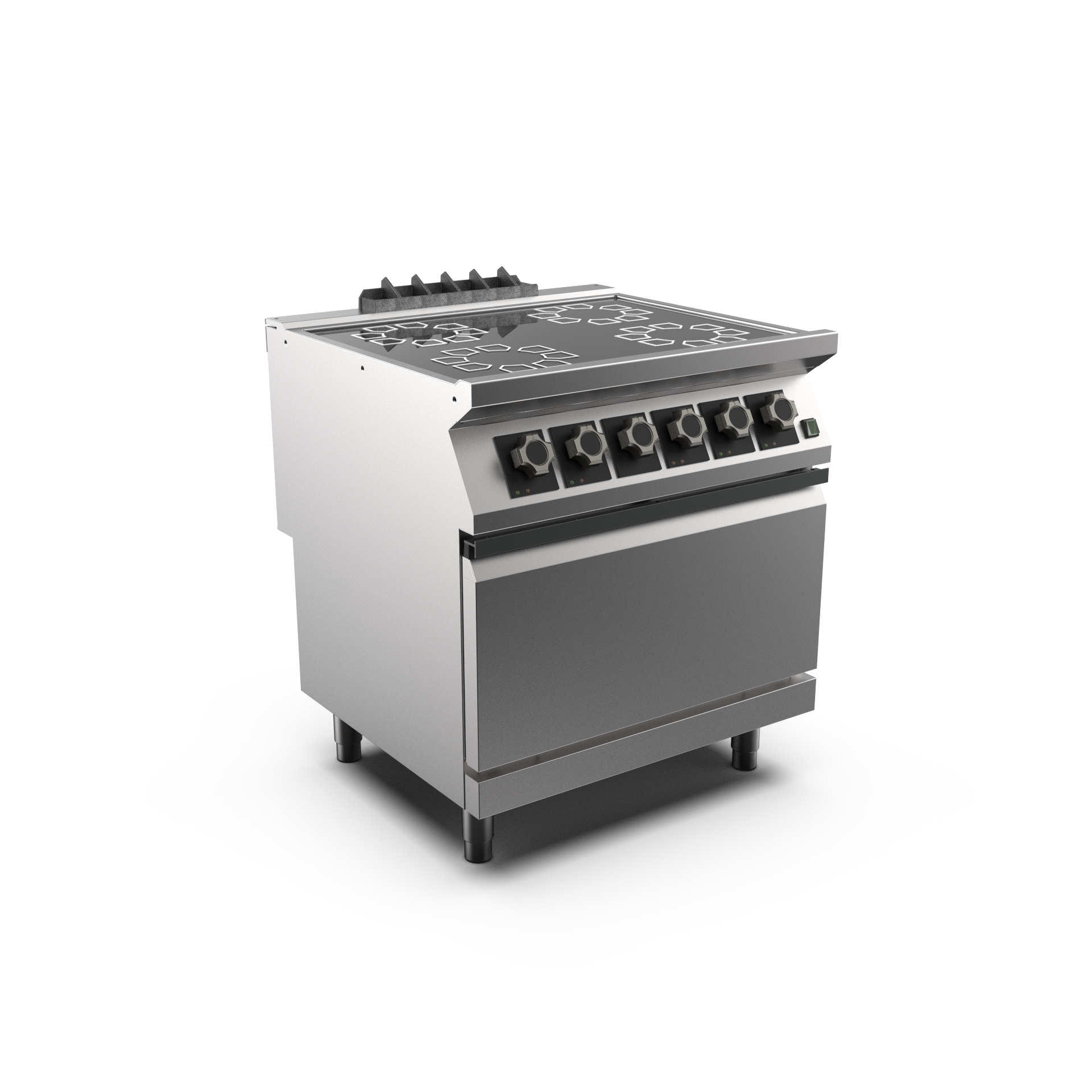 Mareno - Glaskeramikspis med v-ugn Mareno M1-70 CV78EFEV -4 zoner Ø 220 mm 2,5 kW - 2/1 GN varmluftsugn 6 kW