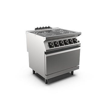 Mareno - Glaskeramikspis med v-ugn Mareno M1-70 CV78EFEV -4 zoner Ø 220 mm 2,5 kW - 2/1 GN varmluftsugn 6 kW
