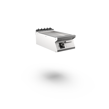 Mareno - Satin-kromstekhäll räfflad M1-70 FT74ERCST - 1 zon, räfflad stekyta - 400 × 750 × 250 mm