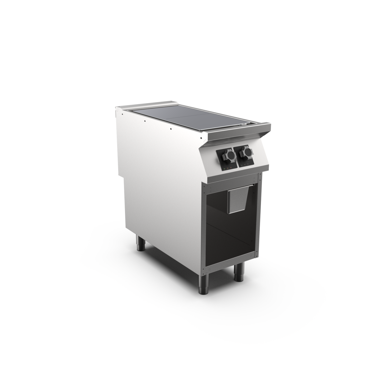 Mareno - Solid top 2in1 HS Mareno M1-90 PL94EG - 2 zoner á 4 kW, ränna med spillåda - 400 × 920 × 900 mm