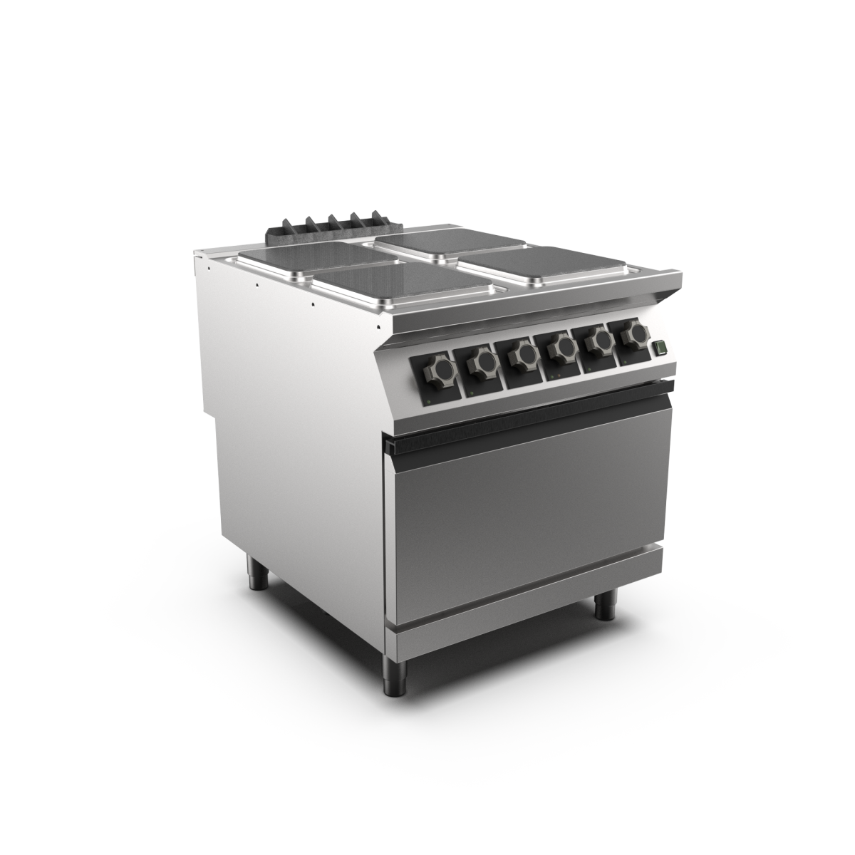 Mareno - Spis med v-ugn Mareno M1-90 PC98EFEVPQ - 4 spisplattor 300 × 300 mm 4 kW - 2/1 GN varmluftsugn 6,0 kW